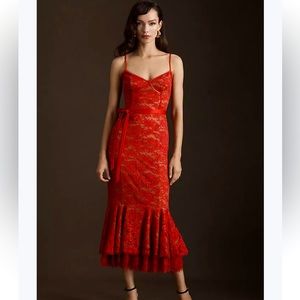 The V. Chapman Naomi Lace Midi Dress